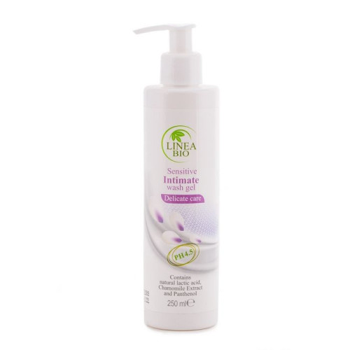 Linea Bio Delicate Care Intimate Gel with Lactic Acid and Chamomile Extract for Sensitive Skin 8.45 fl oz (250 ml)