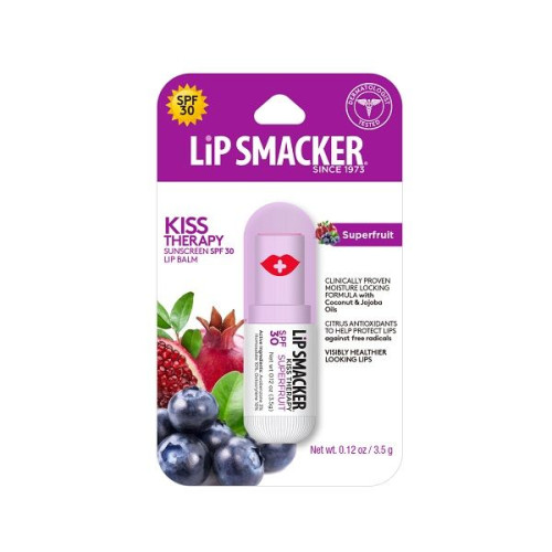 Lip Smacker Kiss Therapy Fruit Flavor Lip Balm SPF 30 0.12 oz (3.5 g)