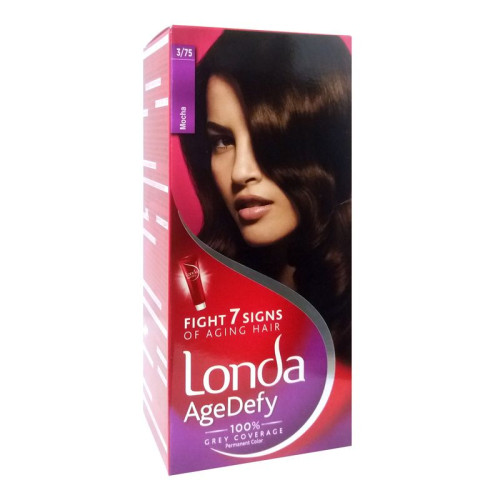 Londa Age Defy Cream Hair Color for Complete Gray Coverage Color 3/75