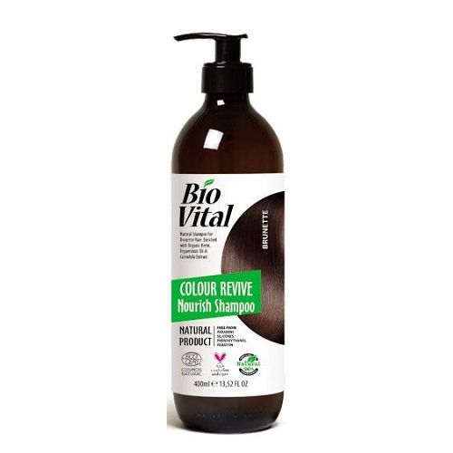 Deva Bio Vital Color Revive Natural Shampoo for Maintaining the Color of Chestnut Hair 13.53 fl oz (400 ml)