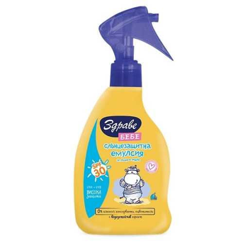 Aroma Health Baby Alcohol-Free Sunscreen Spray for Face and Body SPF 30+ 5.07 fl oz (150 ml)