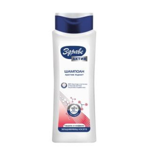 Aroma Health Active Strengthening Shampoo with Taurine and Caffeine Against Dandruff for Shiny Hair 13.19 fl oz (390 ml)