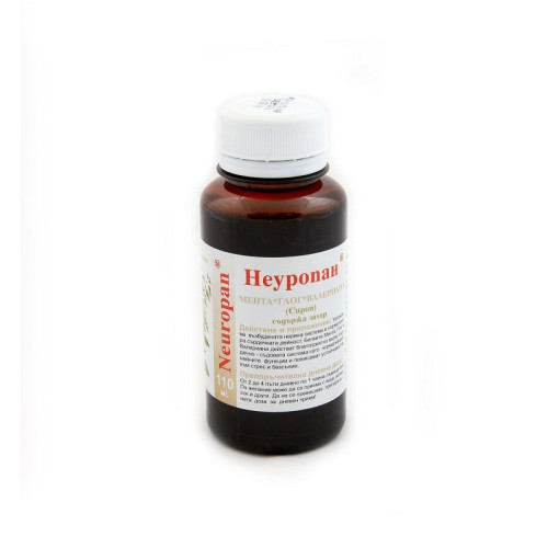 Panacea 2001 Neuropan Syrup Mint Hawthorn and Valerian for Stress and Fatigue 3.72 fl oz (110 ml)