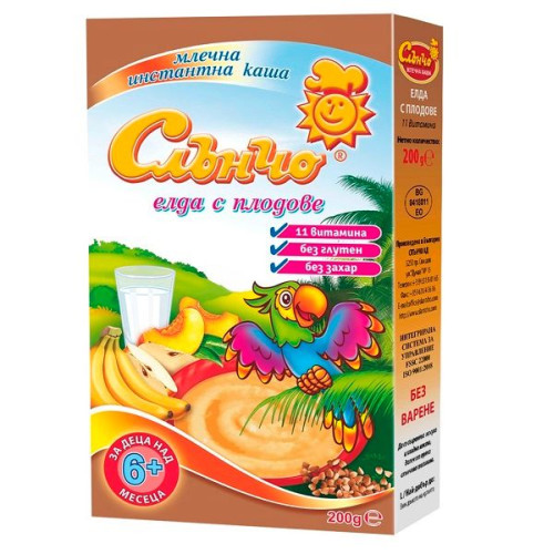 Slancho Milk Porridge Buckwheat with Fruit for Children 6+ Months 7.05 oz (200 g)