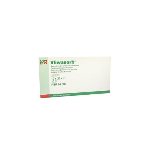 VliwActive Sterile Plaster with Activated Charcoal 3.94"/7.87" (10/20 cm) 1 pc