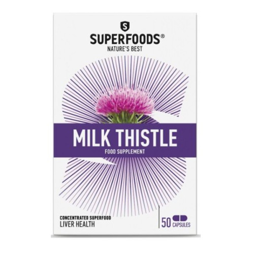 Superfoods Milk Thistle for a Healthy Liver 50 Capsules