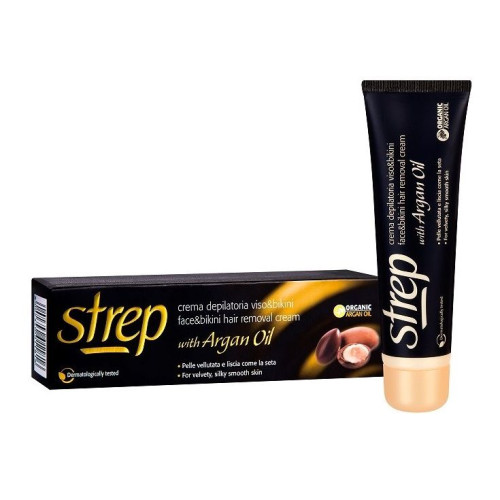 Strep Depilatory Cream for Face and Sensitive Areas with Argan Oil 1.69 fl oz (50 ml)