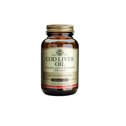 Solgar Cod Liver Oil for High Immunity 100 Soft Capsules