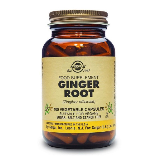 Solgar Ginger Root for High Immunity and Fast Metabolism 100 Capsules