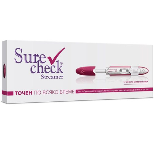 Surecheck Streamer Pregnancy Test with 99% Accuracy 1 pc