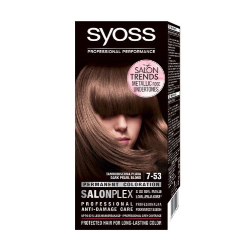 Syoss Professional Performance 2-in-1 Hair Dye 7-53 Dark Pearl Blonde