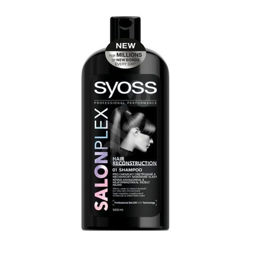 Syoss Salon Plex Shampoo for Heavily Treated Hair 16.91 fl oz (500 ml)