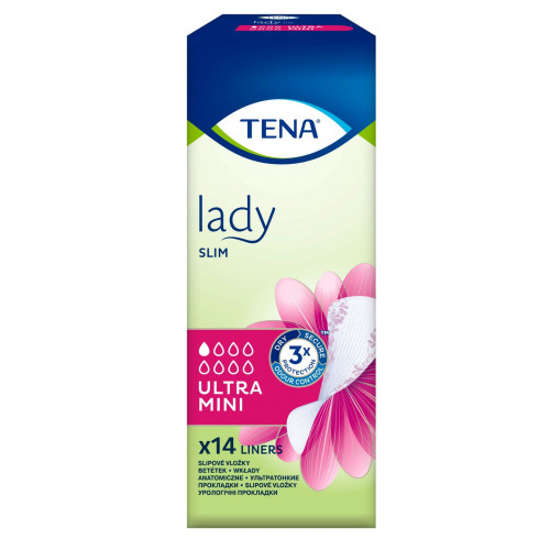 Tena Lady Slim Ultra Mini Urological Pads for Women 14 pcs