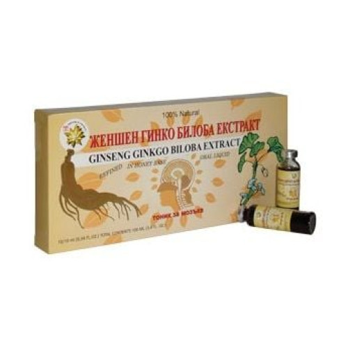 TNT Ginseng with Ginkgo Biloba Extract for Concentration and Memory 0.34 fl oz (10 ml) 10 Bottles