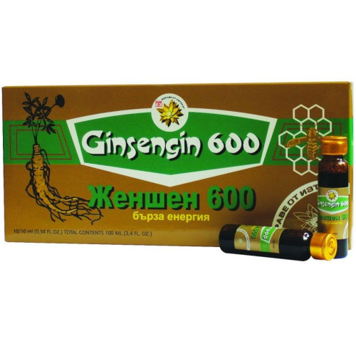 TNT Ginseng 600 Powerful Immunostimulant for Health and Tone 0.34 fl oz (10 ml) 10 Drinking Vials