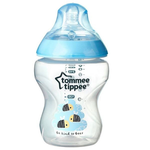 Tommee Tippee Easi-Vent Feeding Bottle for Children 0+ Months 8.79 fl oz (260 ml) Blue