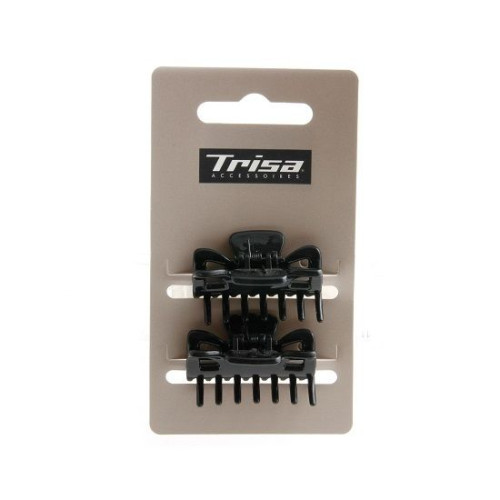 Trisa K3 178.01 Hair Clip - 1.57 in (4 cm) Black 2 pcs