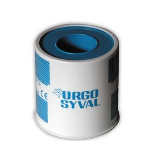 Urgo Urgosival for Delicate Areas Hypoallergenic Gentle Adhesive Plaster 196.85″ (5 m) x 0.98 in (2.5 cm)