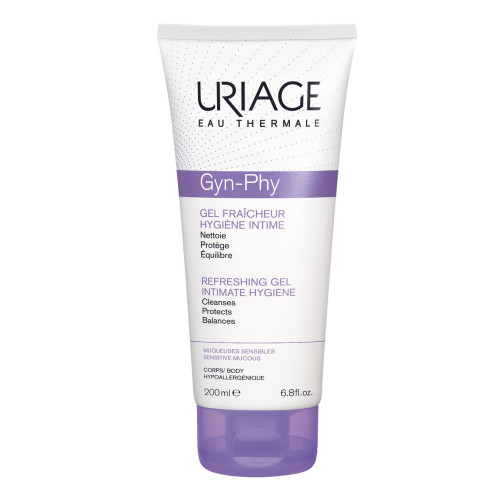 Uriage Gin-Fi Intimate Cleansing Gel for Sensitive Skin and Mucous Membranes 6.76 fl oz (200 ml)