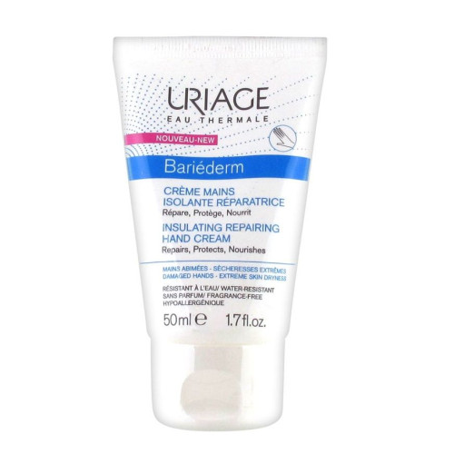 Uriage Barrierderm Soothing and Nourishing Hand Cream for Dry and Damaged Skin 1.69 fl oz (50 ml)