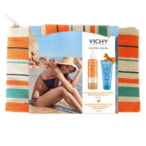 Vichy Promo Set Capital Soleil SPF 50+ Anti-Dehydration Spray and After-Sun Milk