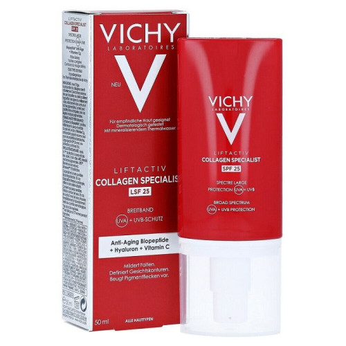 Vichy Liftactiv Collagen Specialist SPF 25 Day Cream with Advanced Anti-Wrinkle Action 1.69 fl oz (50 ml)