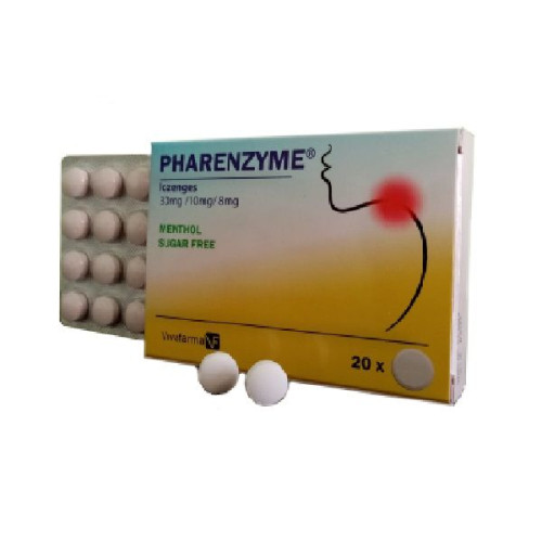 Farenzym for Healthy Airways with Menthol Flavor 20 Lozenges