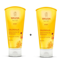 Weleda Baby Promo Set Baby Shampoo and Body Wash with Calendula 74.39 fl oz (2200 ml)