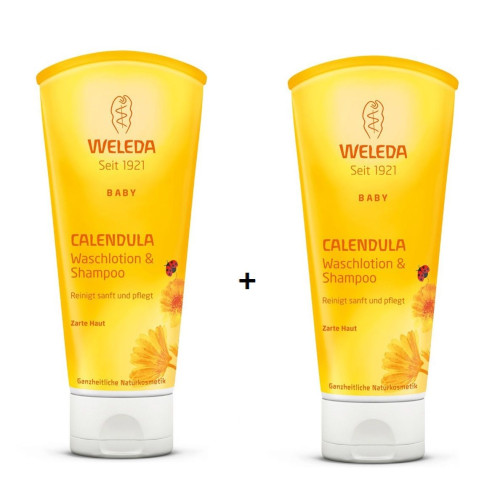 Weleda Baby Promo Set Baby Shampoo and Body Wash with Calendula 74.39 fl oz (2200 ml)