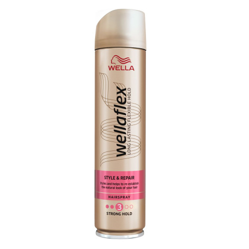 Wellaflex Style and Repair 3 Hair Spray for Volume Strong Hold 8.45 fl oz (250 ml)