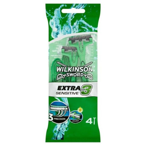 Wilkinson Sword Extra 3 Sensitive Men's Razor 4 pcs