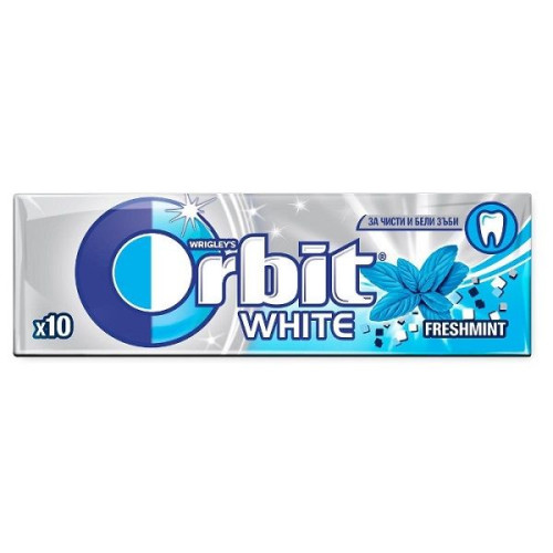 Orbit White Freshmint Breath-freshening Chewing Gum 10 pcs