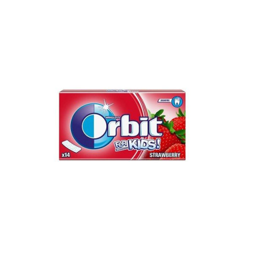 Orbit for Kids Strawberry Strawberry Chewing Gum for Children 14 Strips