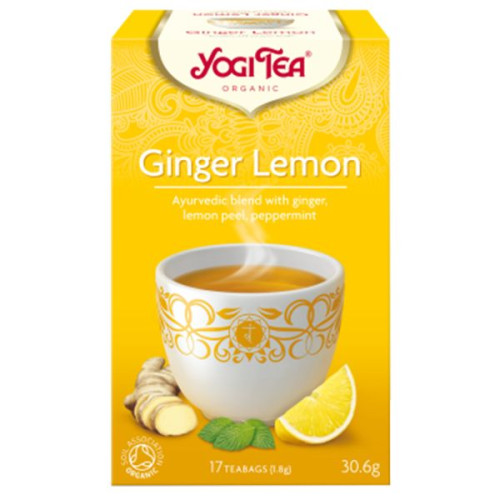 Yogi Tea Ginger Lemon Organic Ayurvedic Tea 17 x 0.06 oz (1.8 g) Filter Bags
