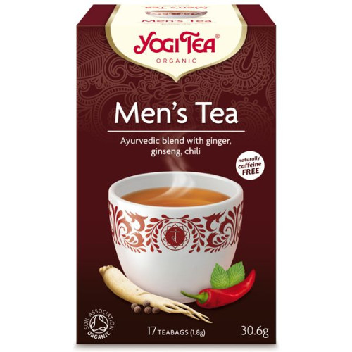 Yogi Tea Men's Tea Organic Ayurvedic Tea 17 x 0.06 oz (1.8 g) Filter Bags