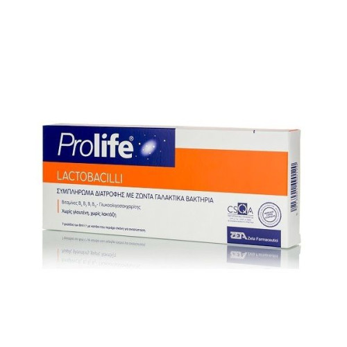 Zeta Prolife Lactobacillus for Healthy Intestinal Microflora 0.34 fl oz (10 ml) 7 Ampoules