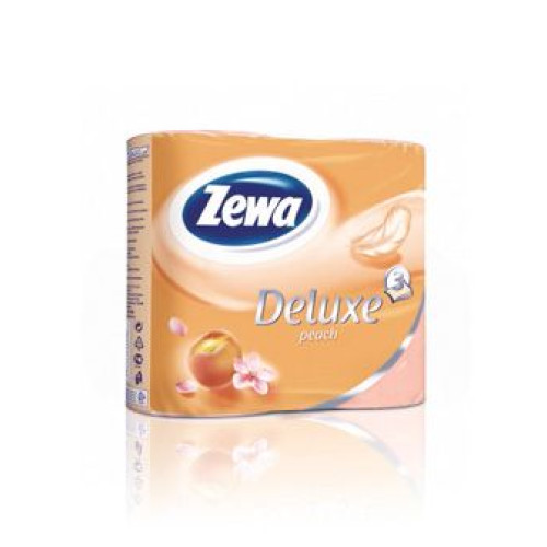 Zewa Deluxe Cashmere Peach Peach-scented Toilet Paper 4 Rolls