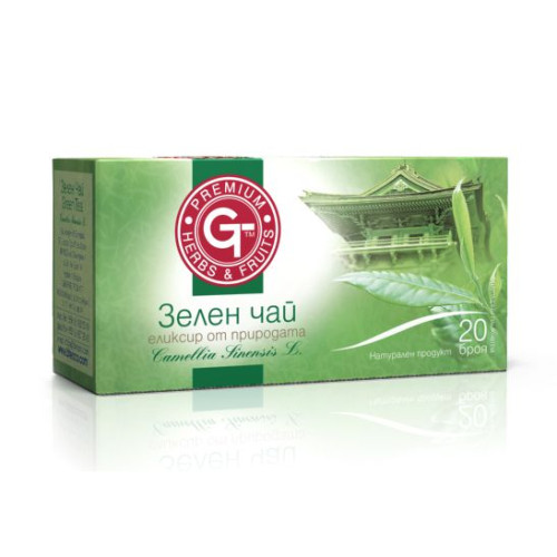GT Fruit Herbal Tea Green Tea with Toning Effect and Strong Antioxidant Properties 0.05 oz (1.5 g) 20 Filter Bags