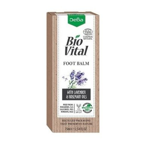 Deva Biovital Nourishing Natural Foot Balm Lavender Oil 2.54 fl oz (75 ml)
