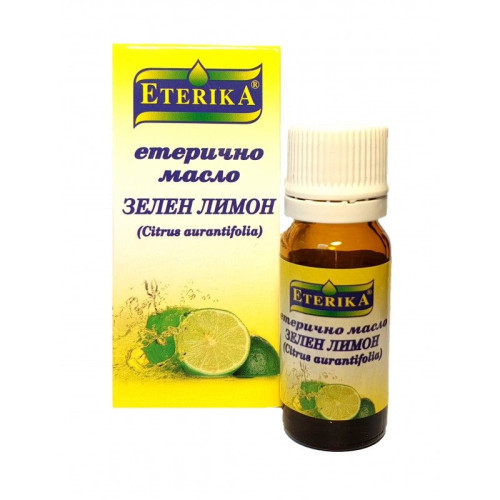 Eterika Natural Essential Oil from Green Lemon for Good Mood and Concentration 0.34 fl oz (10 ml)