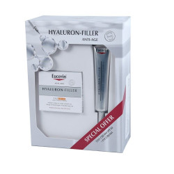 Eucerin Hyaluron-Filler Promo Set Day Cream SPF 30 + Eye Cream SPF 15+ for All Skin Types