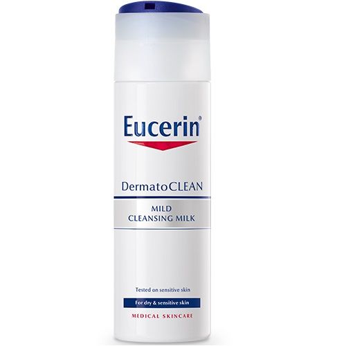 Eucerin Dermatoclean Gentle Cleansing Milk for a Clean Face with Dry Skin 6.76 fl oz (200 ml)
