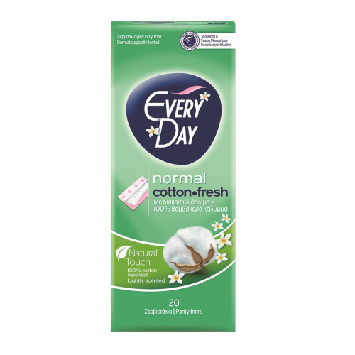 Everyday Normal Cotton Fresh Women's Daily Sanitary Pads 20 pcs