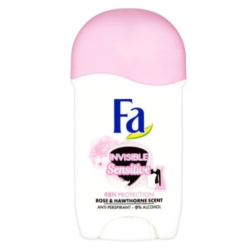Fa Invisible Sensitive Deodorant Stick for Women with Sensitive Skin 1.69 fl oz (50 ml)
