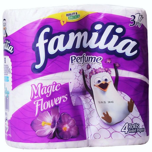 Familia Magic Flowers Toilet Paper with Floral Scent 4 Rolls