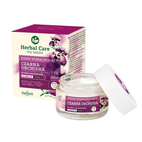 Jantar Farmona Herbal Care Nourishing Face Cream with Black Orchid for Delicate Skin 1.69 fl oz (50 ml)