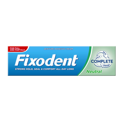 Fixodent Complete Neutral Neutral Fixative Cream for Dentures with Long-Lasting Effect 1.66 oz (47 g)