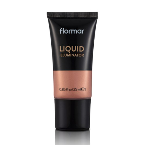 Flormar Liquid Highlighter for Smooth and Radiant Skin Color 03 Rosy Glow 0.85 fl oz (25 ml)