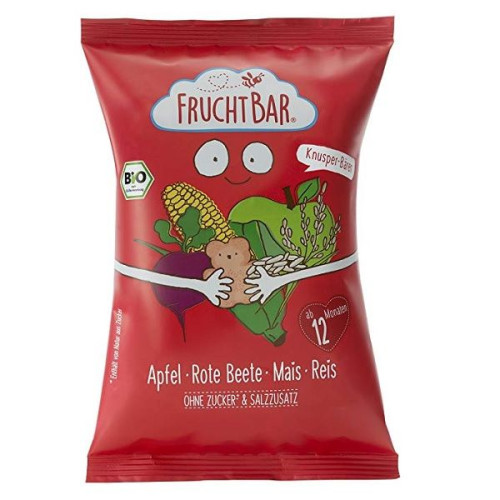 Fruchtbar Organic Snacks Gummies with Apple and Beetroot for Children 12+ Months 1.06 oz (30 g) - 6310