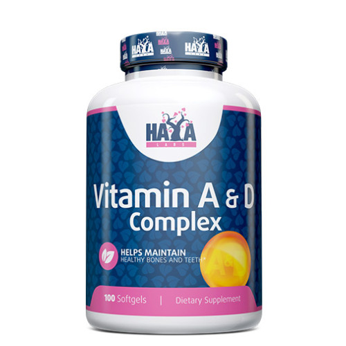 Haya Labs Vitamin A & D Complex 100 Soft Capsules